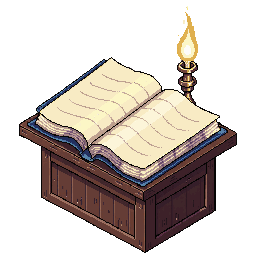 Open sefer on a lectern